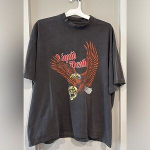 Liquid Death Charcoal Graphic Tee